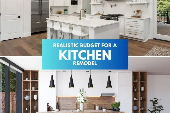 Graphic about setting a realistic budget for a kitchen remodel