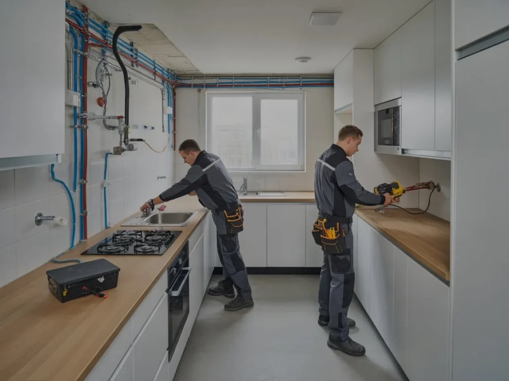 plumbing in kitchen remodel WJ smith