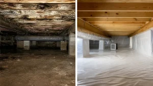 Why Your Greenville Crawl Space Smells Musty (And How to Fix It Permanently) 1 musty-crawl-space-smell-greenville-nc-before-after